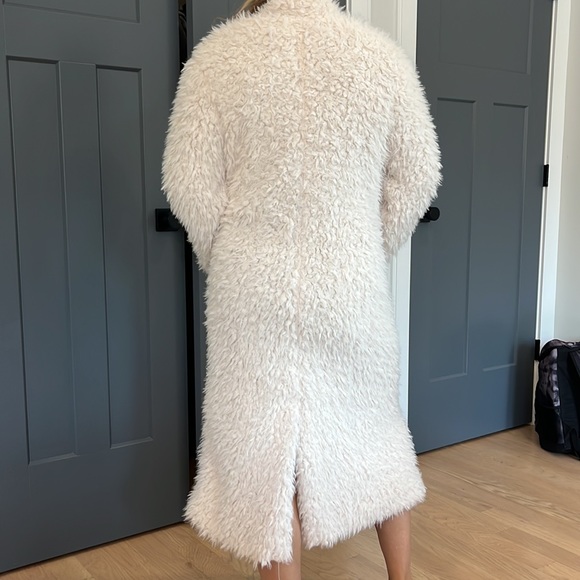 Long Faux-wool Trench Coat - Picture 2 of 7